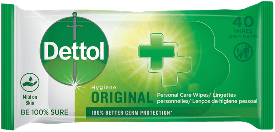 Dettol Personal Care Wipes Original 40's