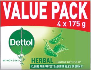 Dettol Herbal Bar Soap 4x 175g