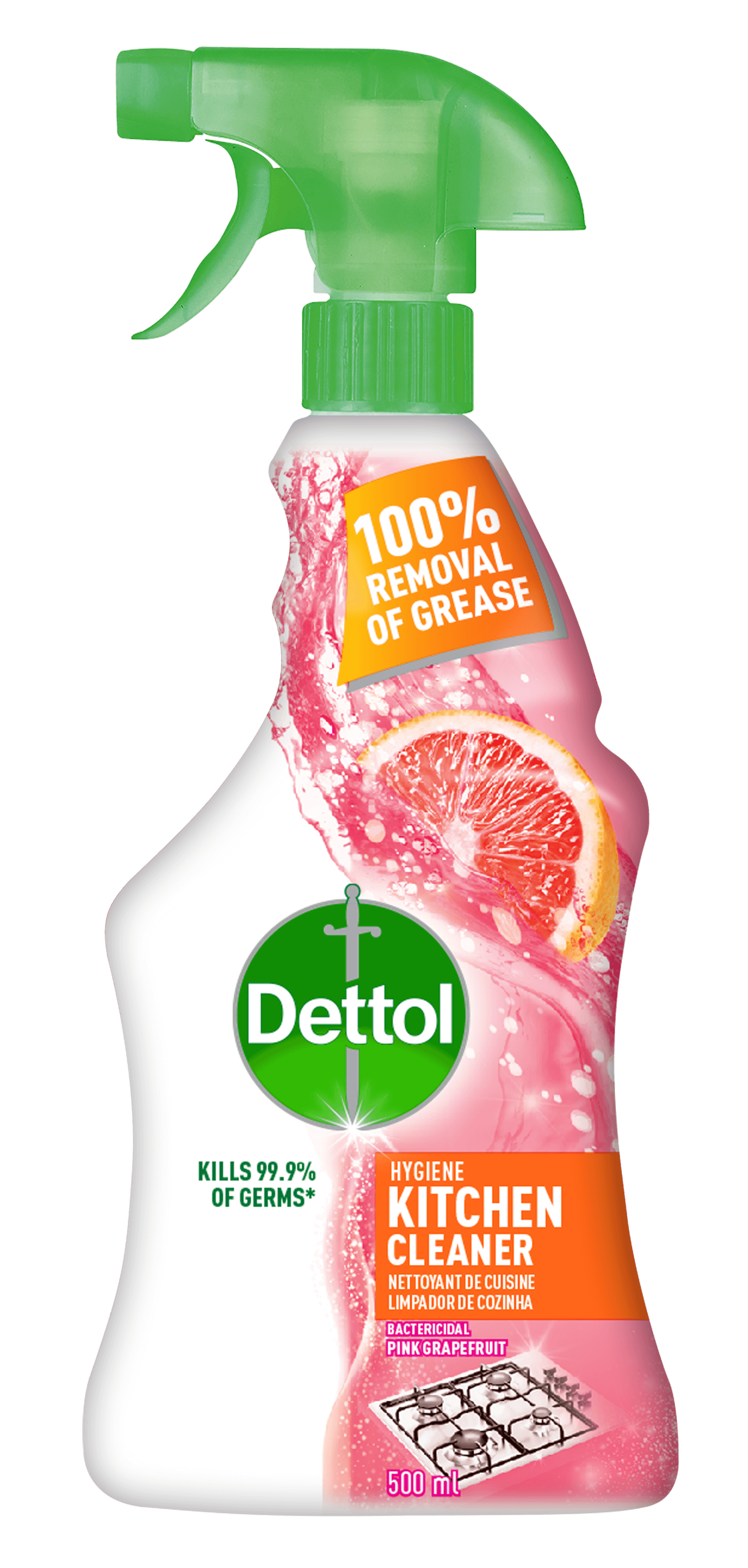 Dettol Hygiene Kitchen Cleaner Pink Grapefruit 500 ml Dettol